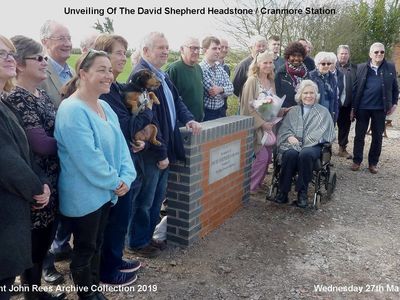 27th March 2019. A special day for all of us at Cranmore when Avril, the wife of the late David Shepherd, performed the unveiling of a plaque in his memory.
